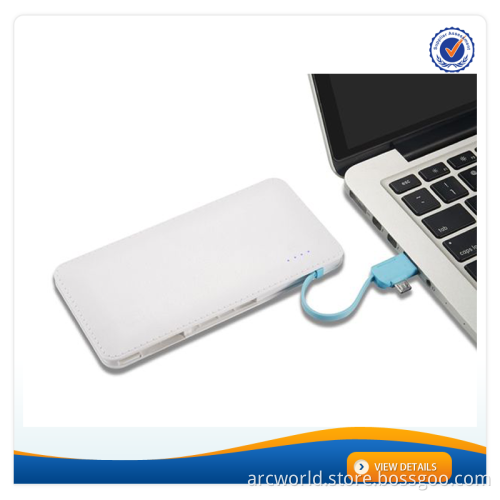 AWC635 usb custom logo definition power bank with 3 in 1 external battery charger for smartphone power bank 6000mah usb charger